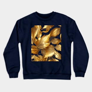 golden leaves pattern Crewneck Sweatshirt